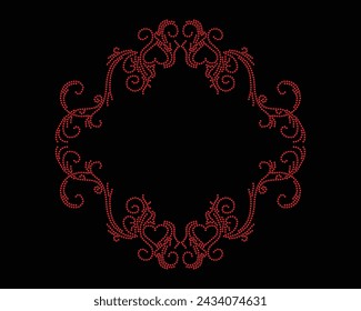 Vector Rhinestone t shirt design