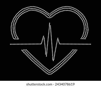 Vector Rhinestone t shirt design