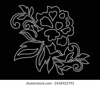 Vector Rhinestone diseño de la camiseta