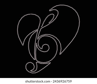 Vector Rhinestone t shirt design