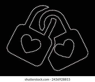 Vector Rhinestone t shirt design