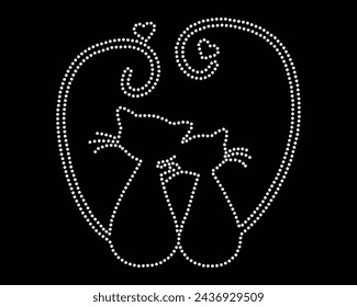 Vector Rhinestone t shirt design