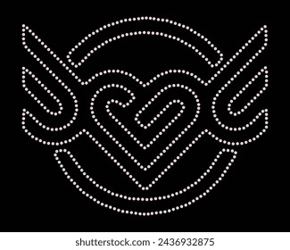 Vector Rhinestone t shirt design