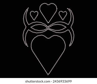 Vector Rhinestone t shirt design