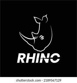 vector rhino logo illustration suitable for company logo