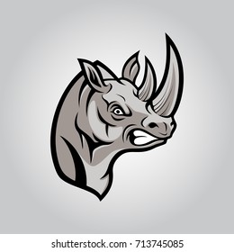 Vector rhinoceros . Eps 10