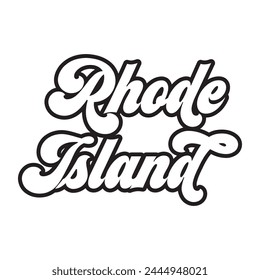 Vector Rhode Island diseño de tipografía de texto para la sudadera con capucha de la camiseta chaqueta de gorra de béisbol y otros usos Vector	