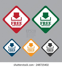Vector : Rhombus Free Download Sign, Icon, Label or Sticker