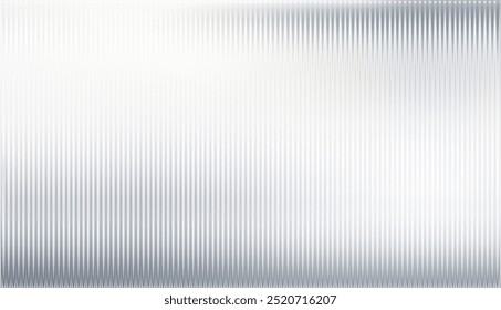 Vector ribbed glass texture background. Blue grey ribbed glass. Mesh gradient. acrylic ribbed bath surface. Reeded glass background semitransparent overlay. Bath wall window