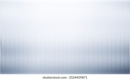 Vector ribbed glass texture background. Blue white grey green ribbed glass. Mesh gradient. acrylic ribbed bath surface. Reeded glass background semitransparent overlay. Bath wall window