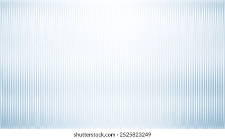 Vector ribbed glass texture background. Blue white grey green ribbed glass. Mesh gradient. acrylic ribbed bath surface. Reeded glass background semitransparent overlay. Bath wall window