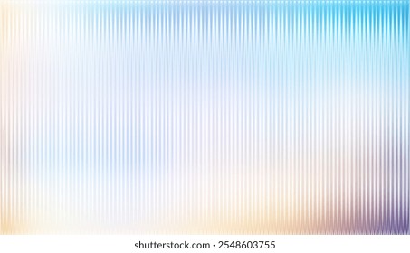 Vector ribbed glass texture background. white blue purple ribbed glass. Natural color. Mesh gradient. acrylic ribbed bath surface. Ribbed glass background semitransparent overlay. Bath wall window