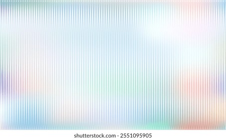 Vector ribbed glass texture background. white blue purple ribbed glass. Natural color. Mesh gradient. acrylic ribbed bath surface. Ribbed glass background semitransparent overlay. Bath wall window