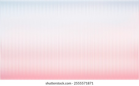 Vector ribbed glass texture background. white blue pink ribbed glass. Gentle color. Mesh gradient. acrylic ribbed bath surface. Ribbed glass background semitransparent overlay. Bath wall window