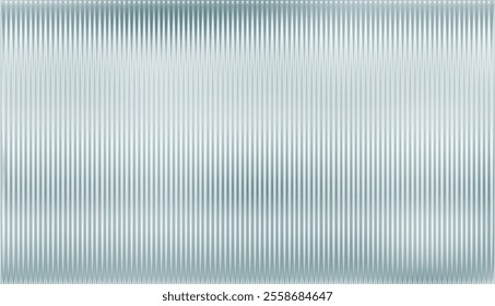 Vector ribbed glass texture background. Green white grey ribbed glass. Natural color. Mesh gradient. acrylic ribbed bath surface. Reeded glass background semitransparent overlay. Bath wall window