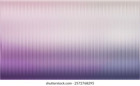 Vector ribbed glass texture background. purple ribbed glass. Natural color. Mesh gradient. acrylic ribbed bath surface. Reeded glass background semitransparent overlay. Bath wall window