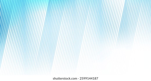 Vector ribbed glass texture background. Light Blue white ribbed glass. Natural color. Mesh gradient. acrylic ribbed bath surface. Reeded glass background semitransparent overlay