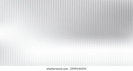 Vector ribbed glass texture background. Blue white grey purple ribbed glass. Mesh gradient. acrylic ribbed bath surface. Reeded glass background semitransparent overlay