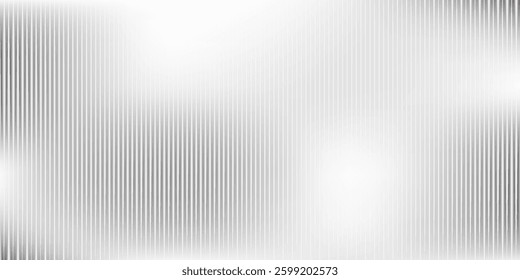 Vector ribbed glass texture background. Blue white grey purple ribbed glass. Mesh gradient. acrylic ribbed bath surface. Reeded glass background semitransparent overlay