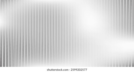 Vector ribbed glass texture background. Blue white grey purple ribbed glass. Mesh gradient. acrylic ribbed bath surface. Reeded glass background semitransparent overlay