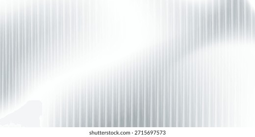 Fondo de textura de vidrio acanalado de Vector. Vidrio acanalado blanco gris claro. Gradiente de malla. superficie de baño acanalada de acrílico