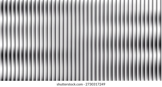 Vector ribbed glass texture background. Light grey white ribbed glass. Mesh gradient. acrylic ribbed bath surface. Ribbed glass background semitransparent overlay