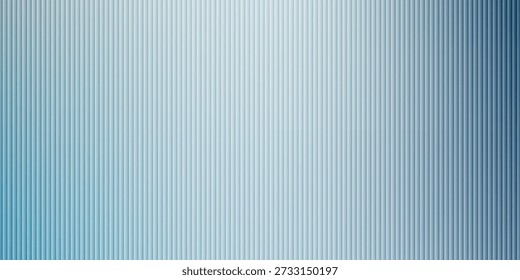 Vector ribbed glass texture background. Light grey white ribbed glass. Mesh gradient. acrylic ribbed bath surface. Ribbed glass background semitransparent overlay.	