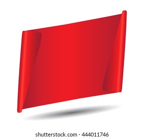 Vector ribbon banner.
