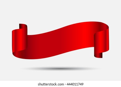 Vector ribbon banner.