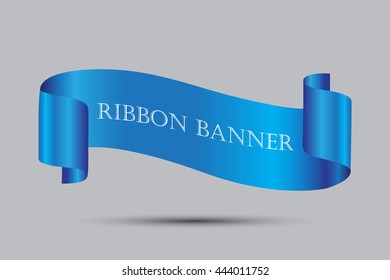 Vector ribbon banner.