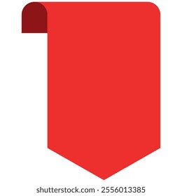 Vector Ribbon Banner isolated on transparent background. Ribbons Banners with Label, Tag and Quality Badge
