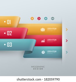 Vector ribbon banners