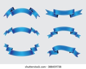 Vector ribbon banners.Set of ribbons.