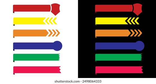 Colores de cinta de Vector para el diseño