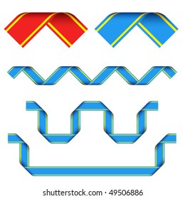 vector ribbon corners