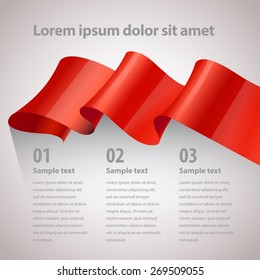 vector ribbon. Design infographics template. vector Layout