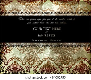 Vector Ribbon Frame and Background. Easy to edit. Perfect for invitations or announcements.