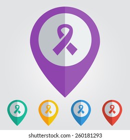 Vector ribbon icon. File format eps 10