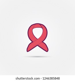 Vector ribbon icon. vector illustration