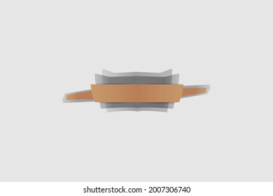 Vector ribbon icon isolated on a white background