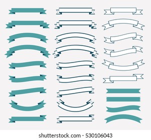 vector ribbon set