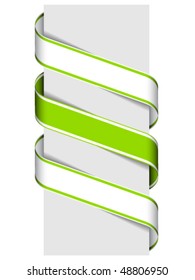 vector ribbon sign