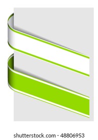vector ribbon sign