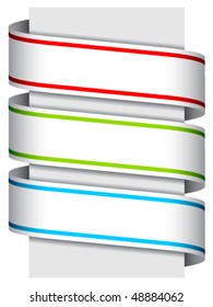 vector ribbon signs