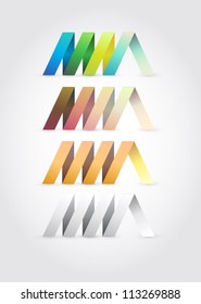 vector ribbon style graphic