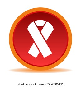 Vector of ribbon symbols for breast 