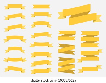 Yellow Ribbon Vector Art & Graphics