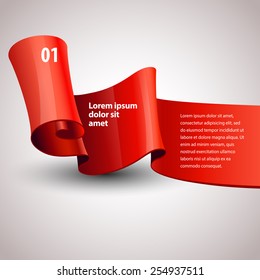 vector ribbons. Design infographic template. vector Layout