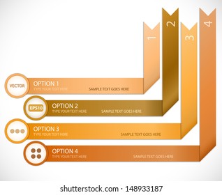 Vector ribbons like options. Eps10