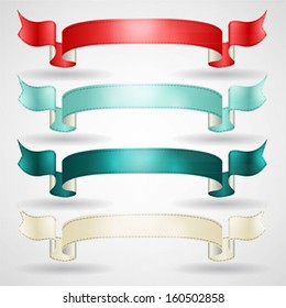 vector ribbons set